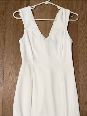 Windsor Ivory off shoulder Gown with slit
